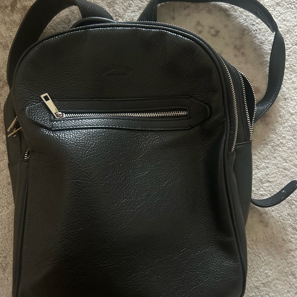 Full size Italian leather backpack